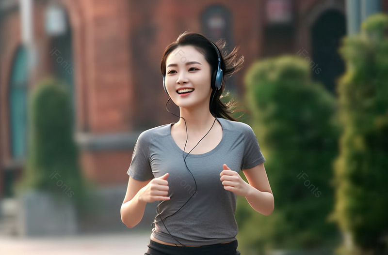 青年女人跑步健身,高清,摄影图,摄影图片,图片大全,摄影图免费下载